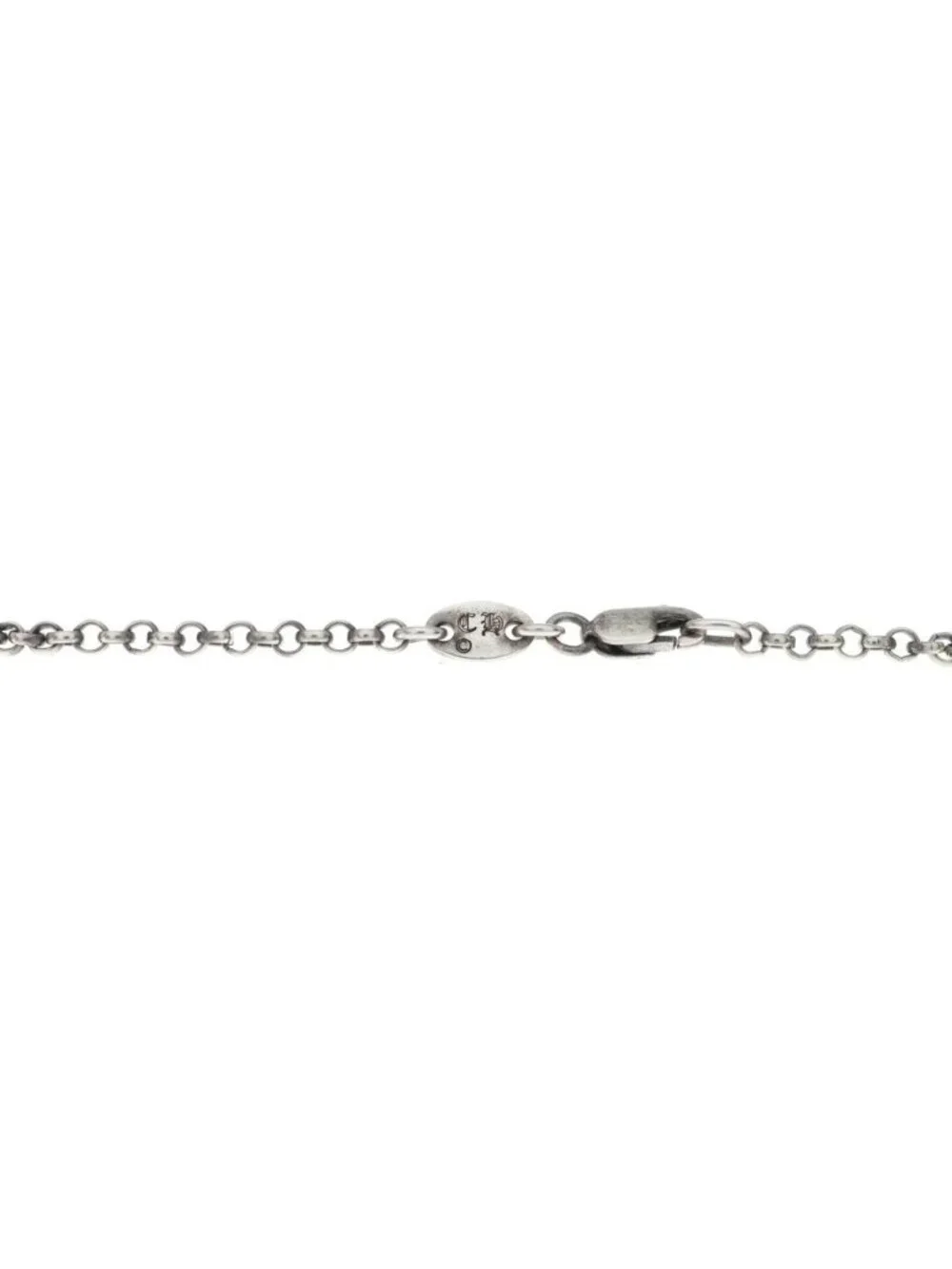 Chrome Hearts Safety Pin Roll Chain Necklace Silver
